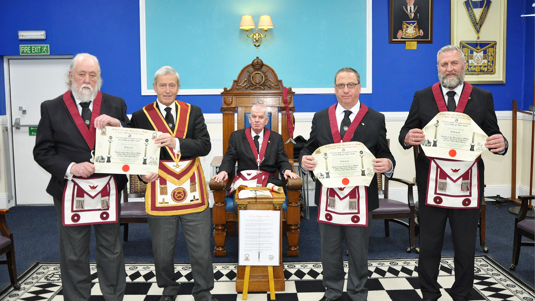 Three Grand Court Certificates at Sword of Constantine Court